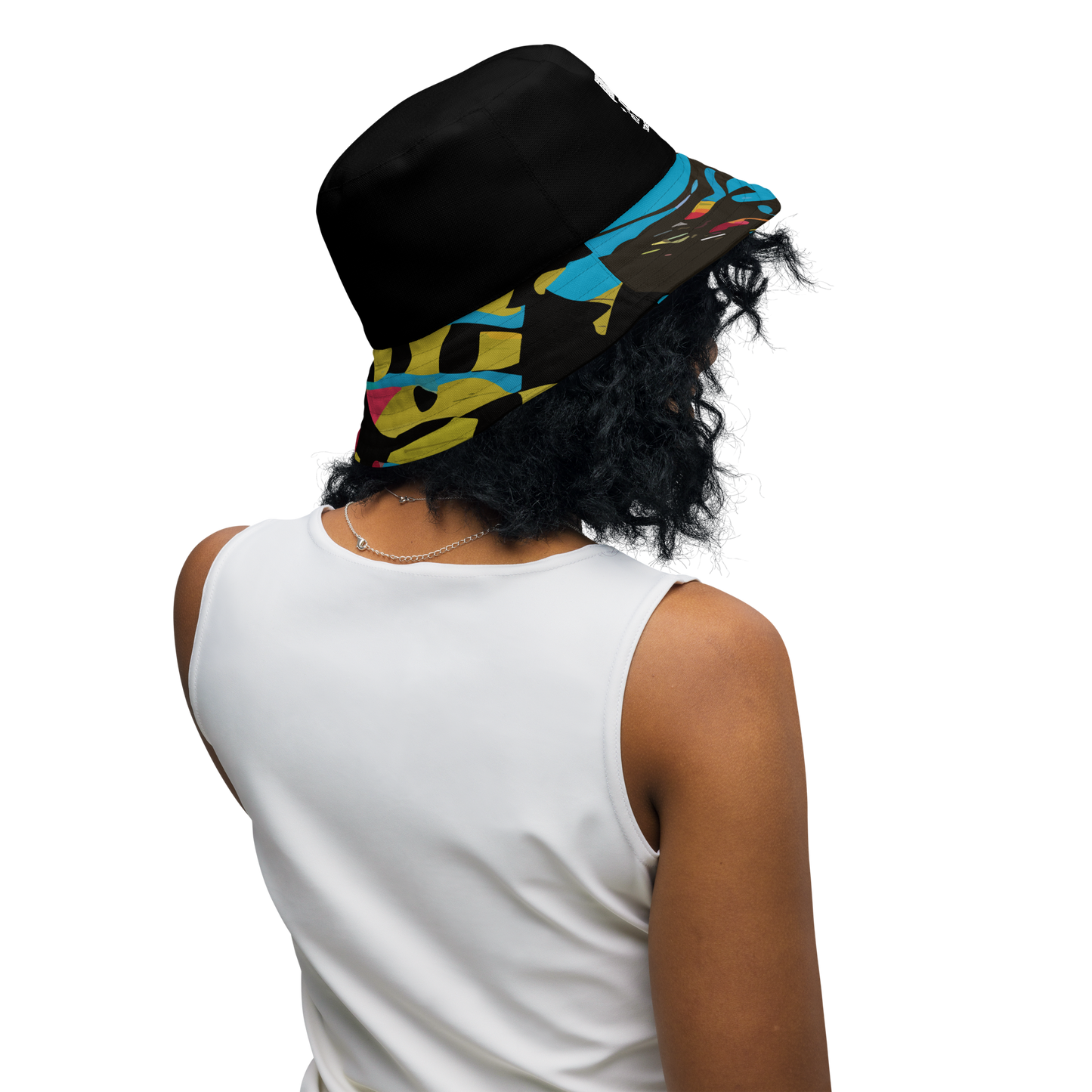 Somebody Reversible bucket hat