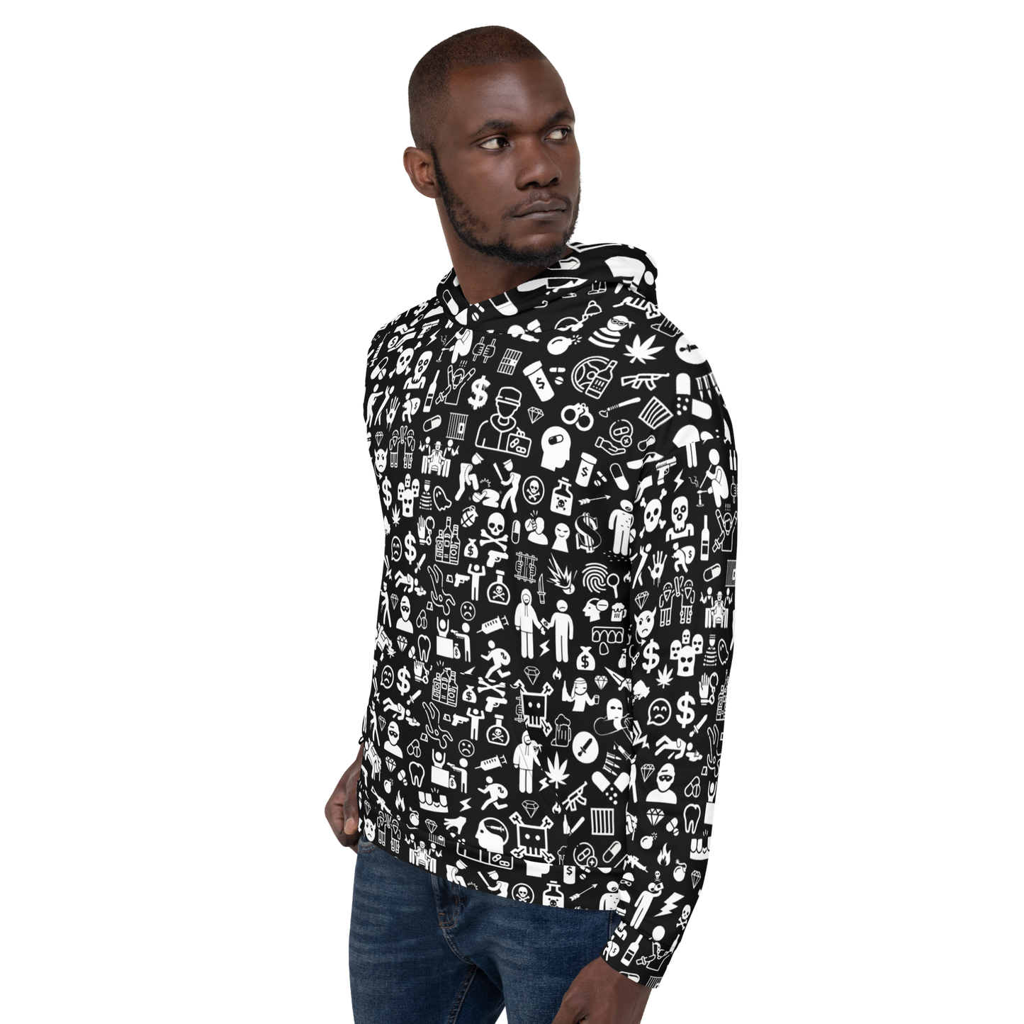 Life of Crime Unisex Hoodie - Black