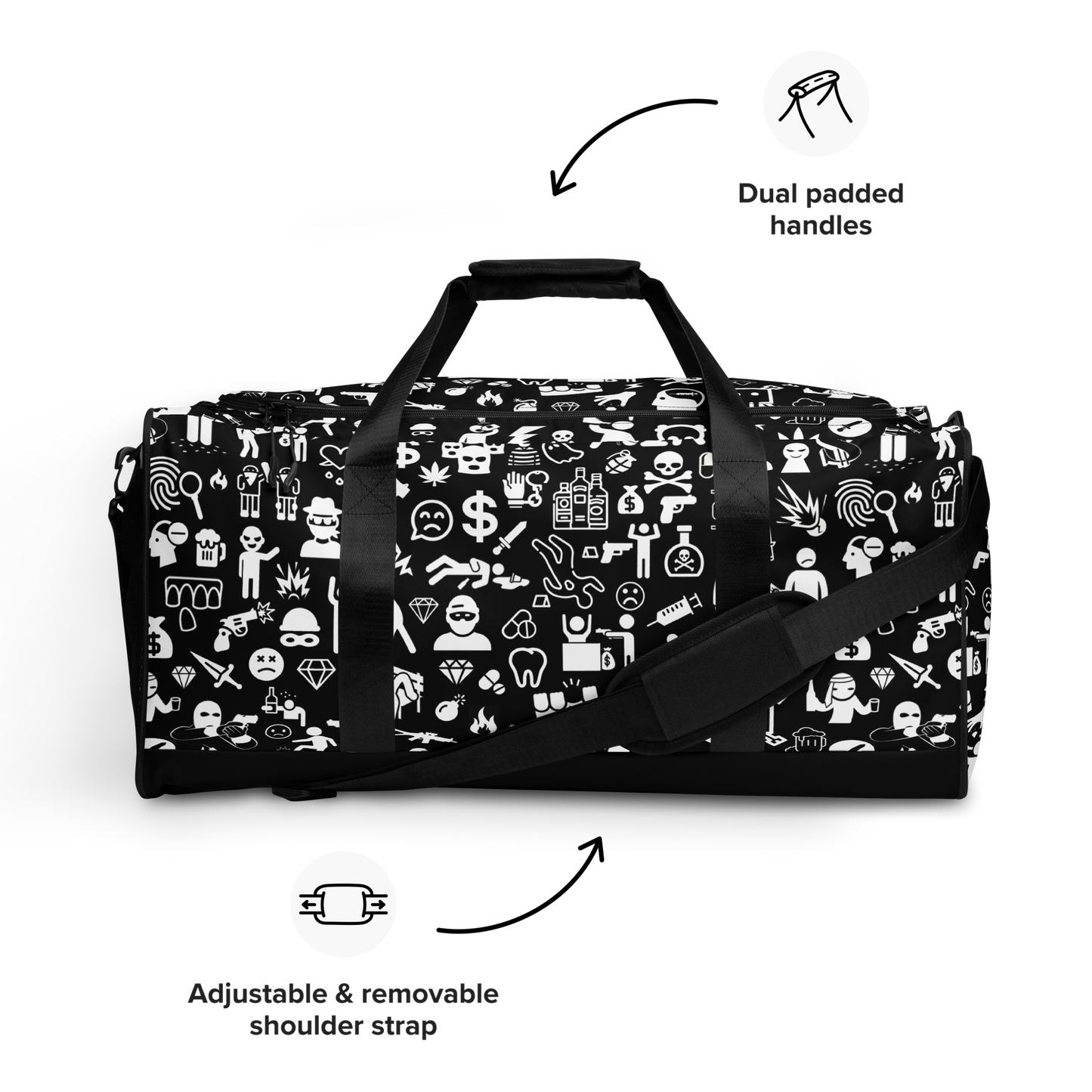 Life of Crime Duffle bag - Black
