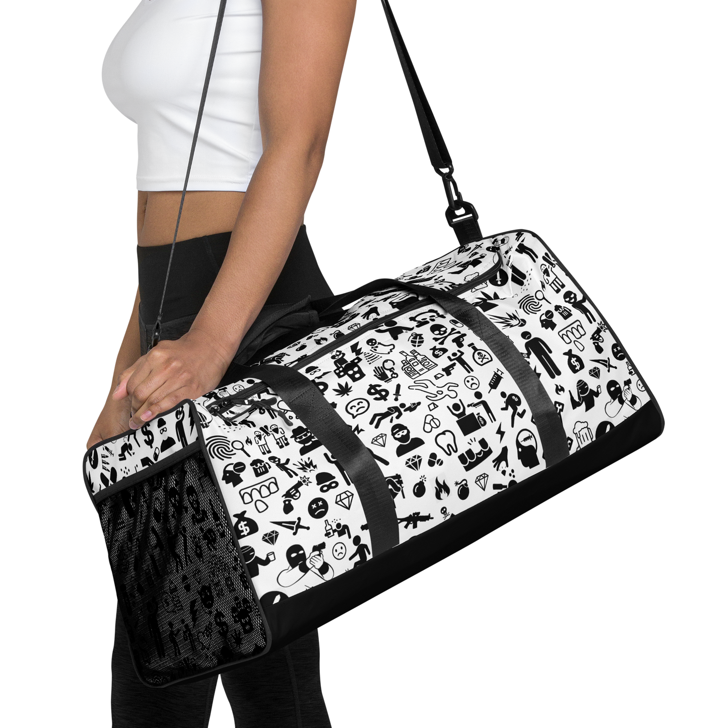 Life of Crime Duffle bag - White