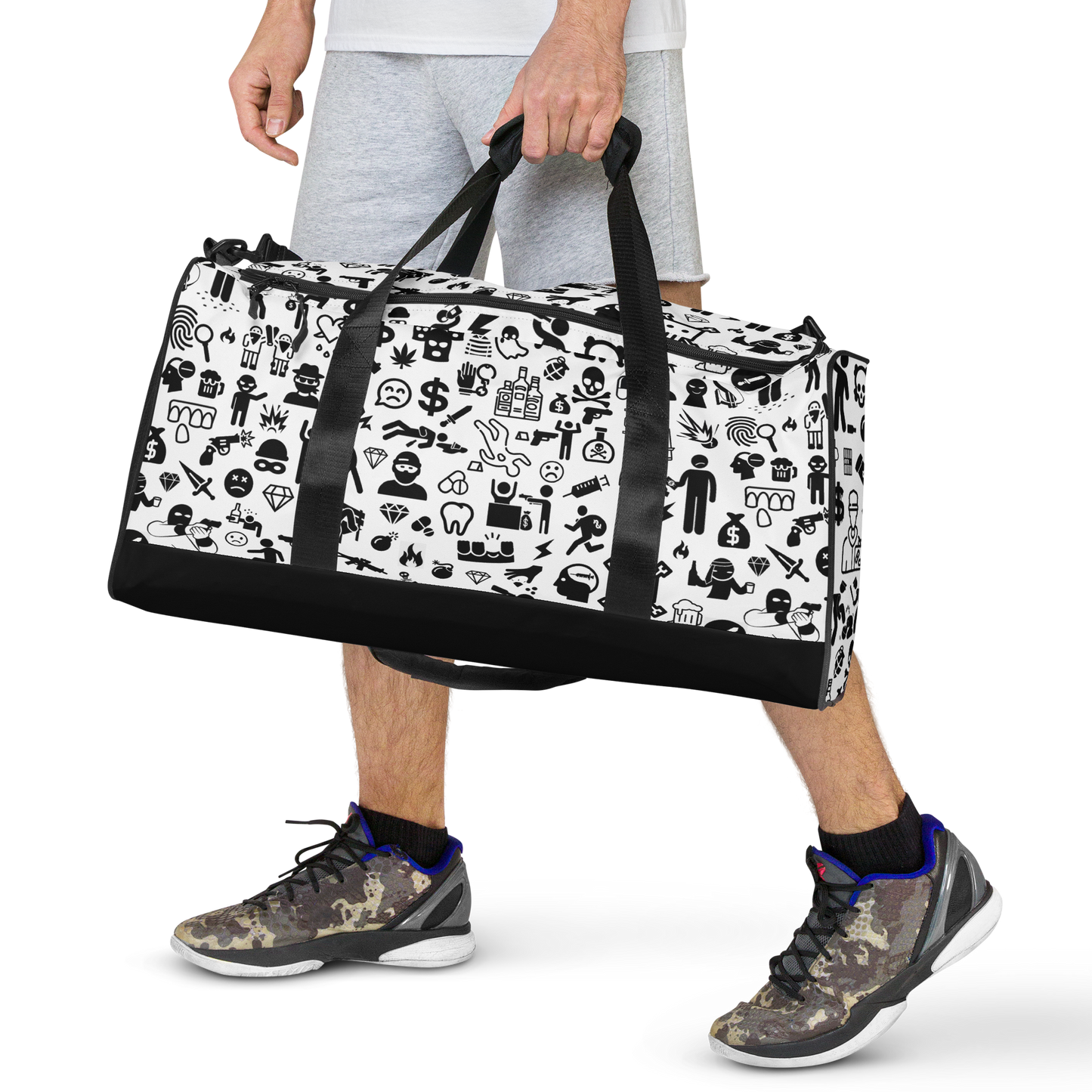 Life of Crime Duffle bag - White