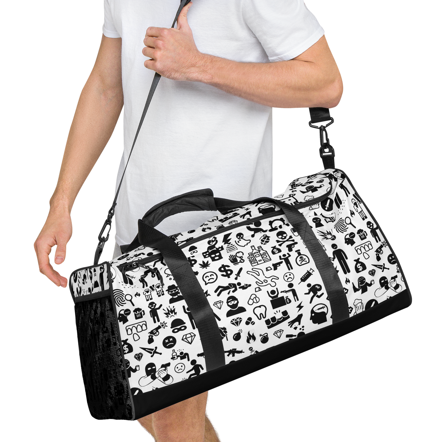 Life of Crime Duffle bag - White