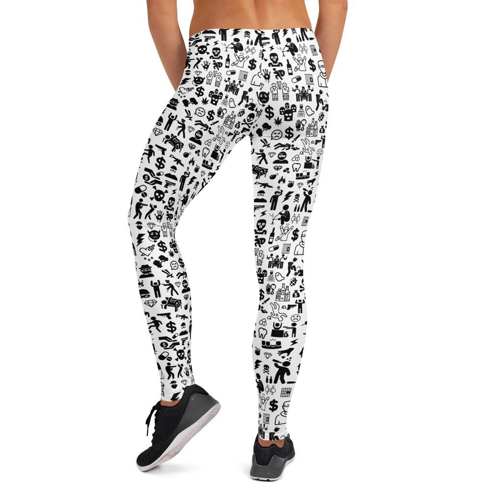 Life of Crime Leggings - White