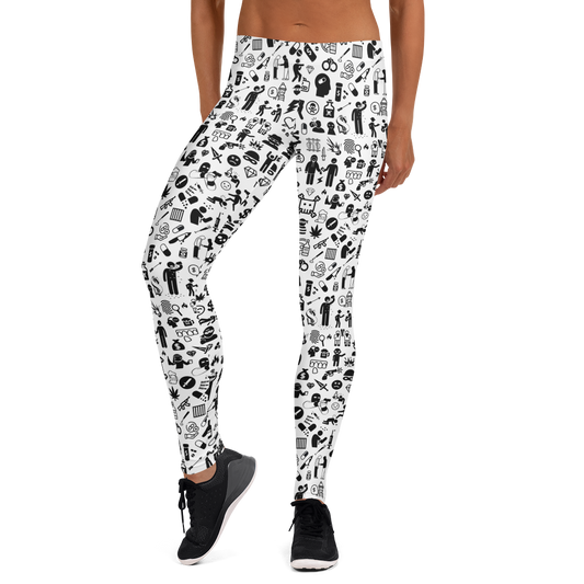 Life of Crime Leggings - White
