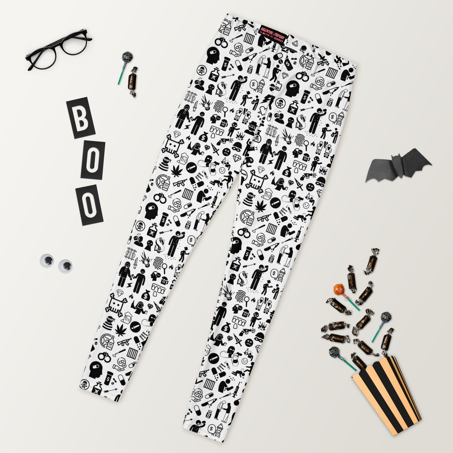 Life of Crime Leggings - White