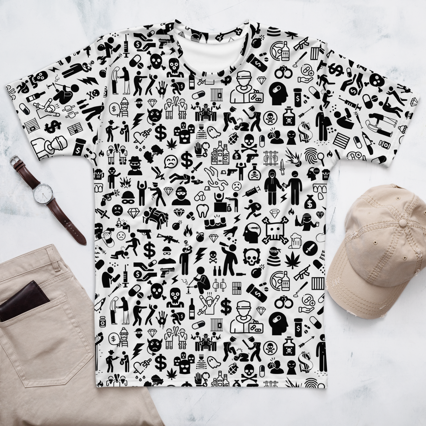 Life of Crime T-shirt - White