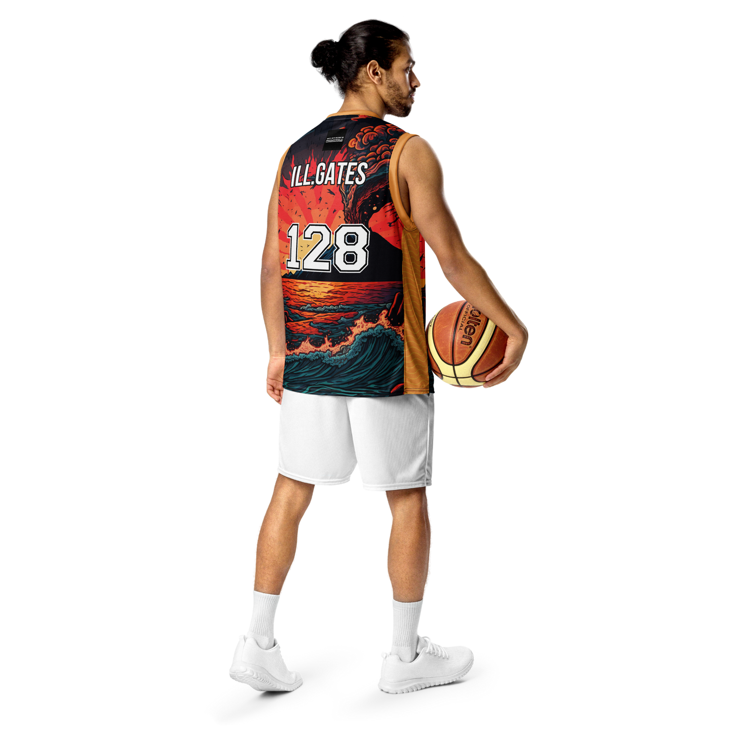 Wave Recycled unisex basketball jersey_Ill.Gates