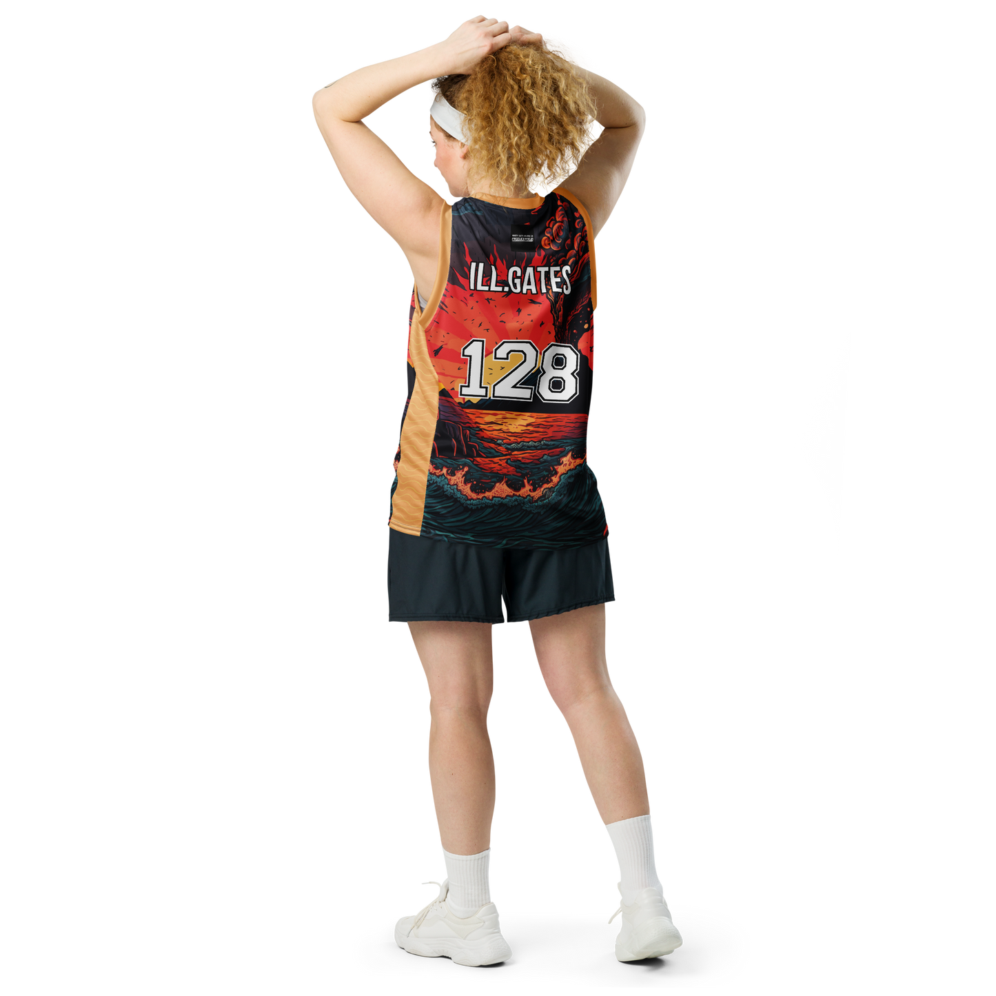 Wave Recycled unisex basketball jersey_Ill.Gates