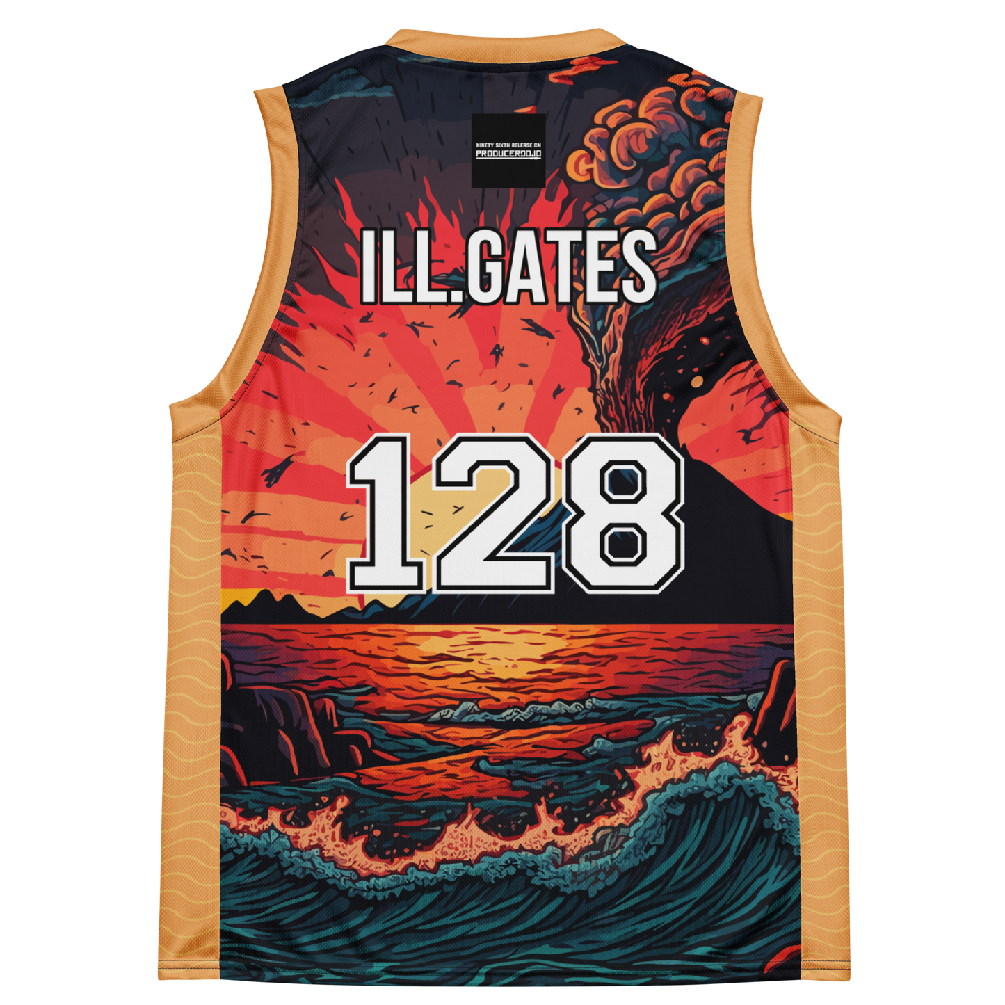 Wave Recycled unisex basketball jersey_Ill.Gates