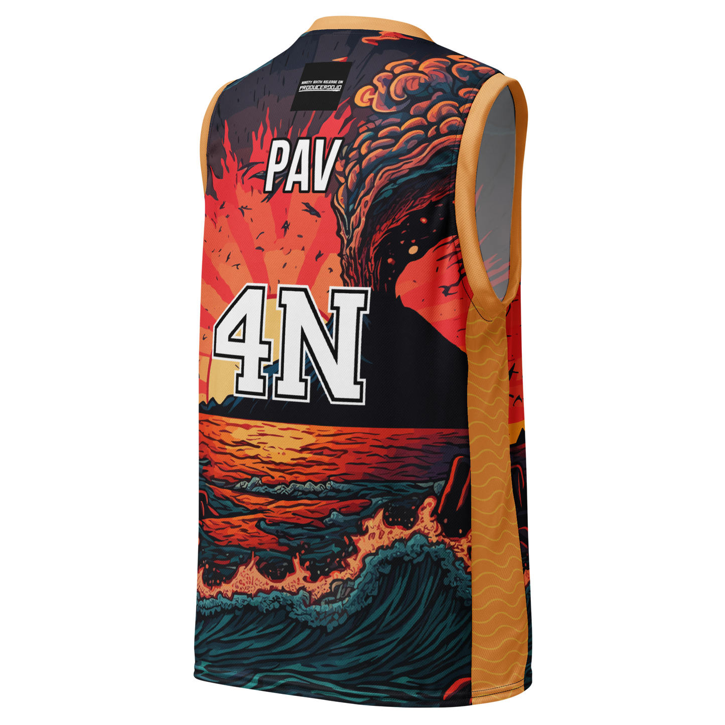 Wave Recycled unisex basketball jersey - PAV4N