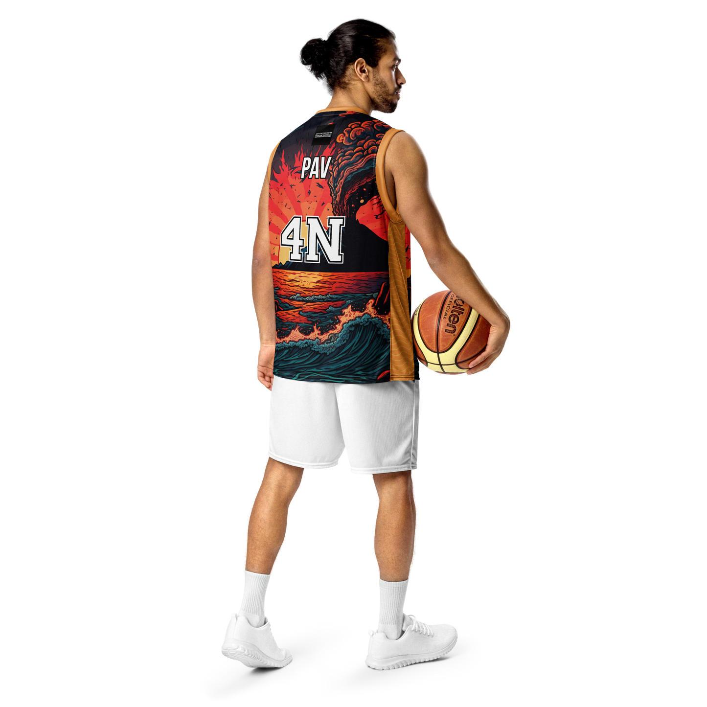 Wave Recycled unisex basketball jersey - PAV4N