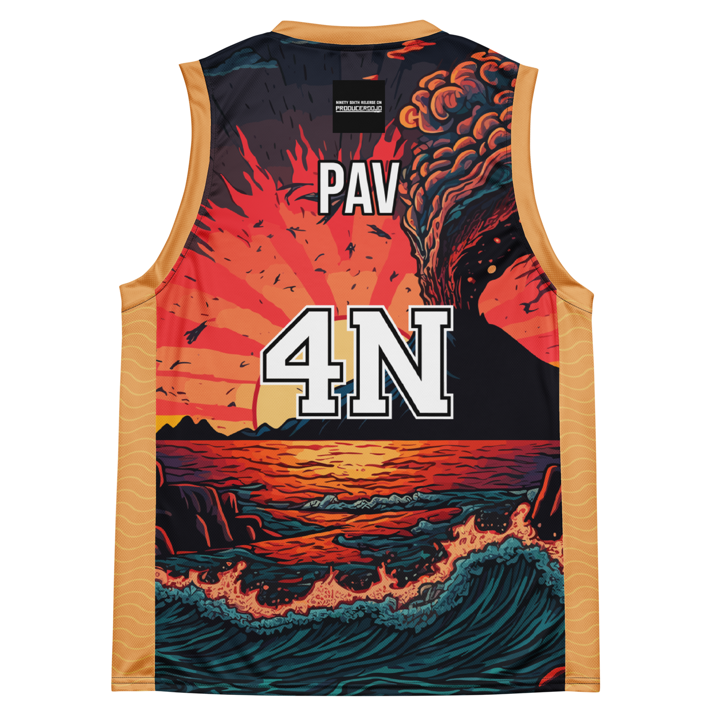 Wave Recycled unisex basketball jersey - PAV4N