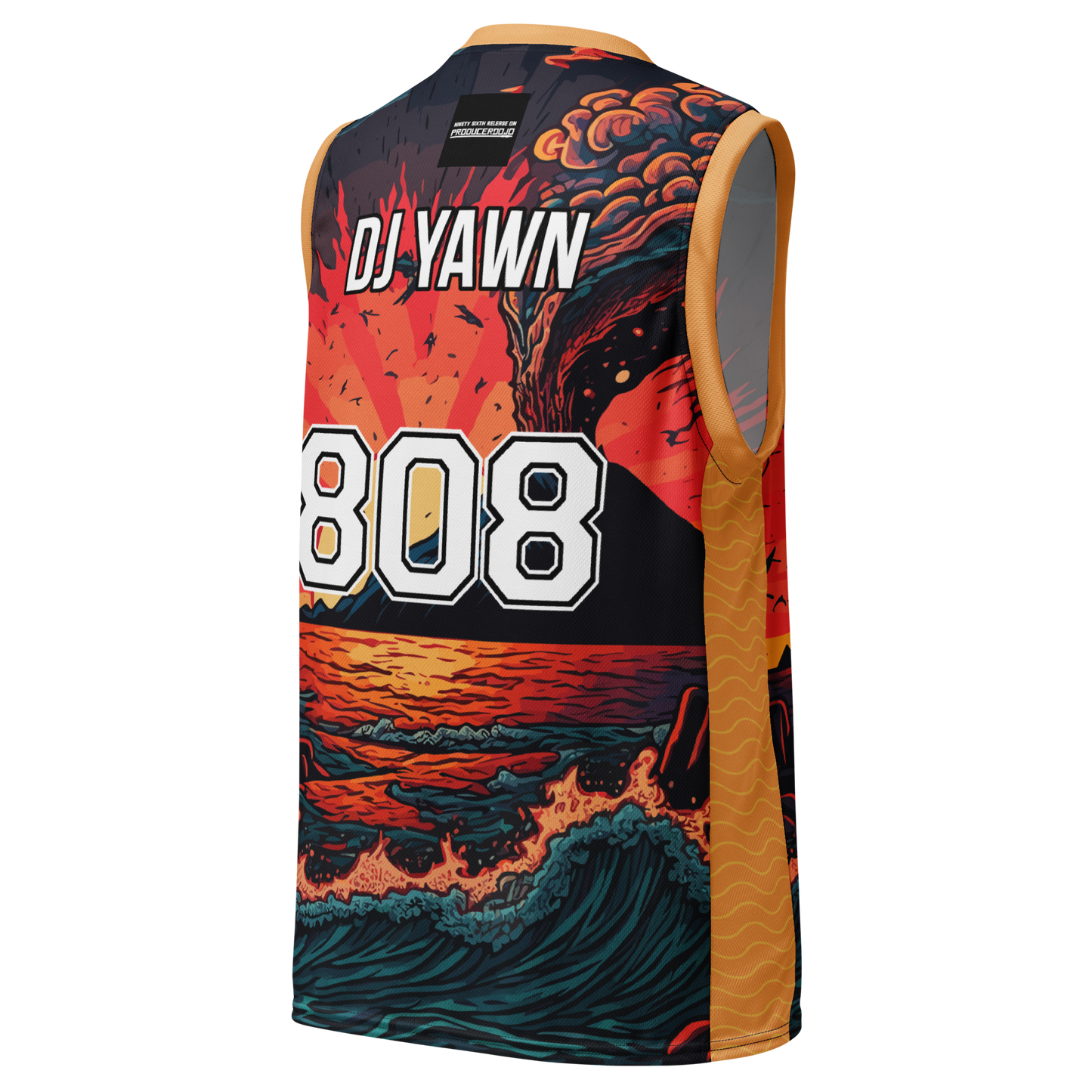 Wave Recycled unisex basketball jersey - DJ YAWN