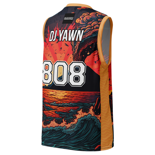 Wave Recycled unisex basketball jersey - DJ YAWN