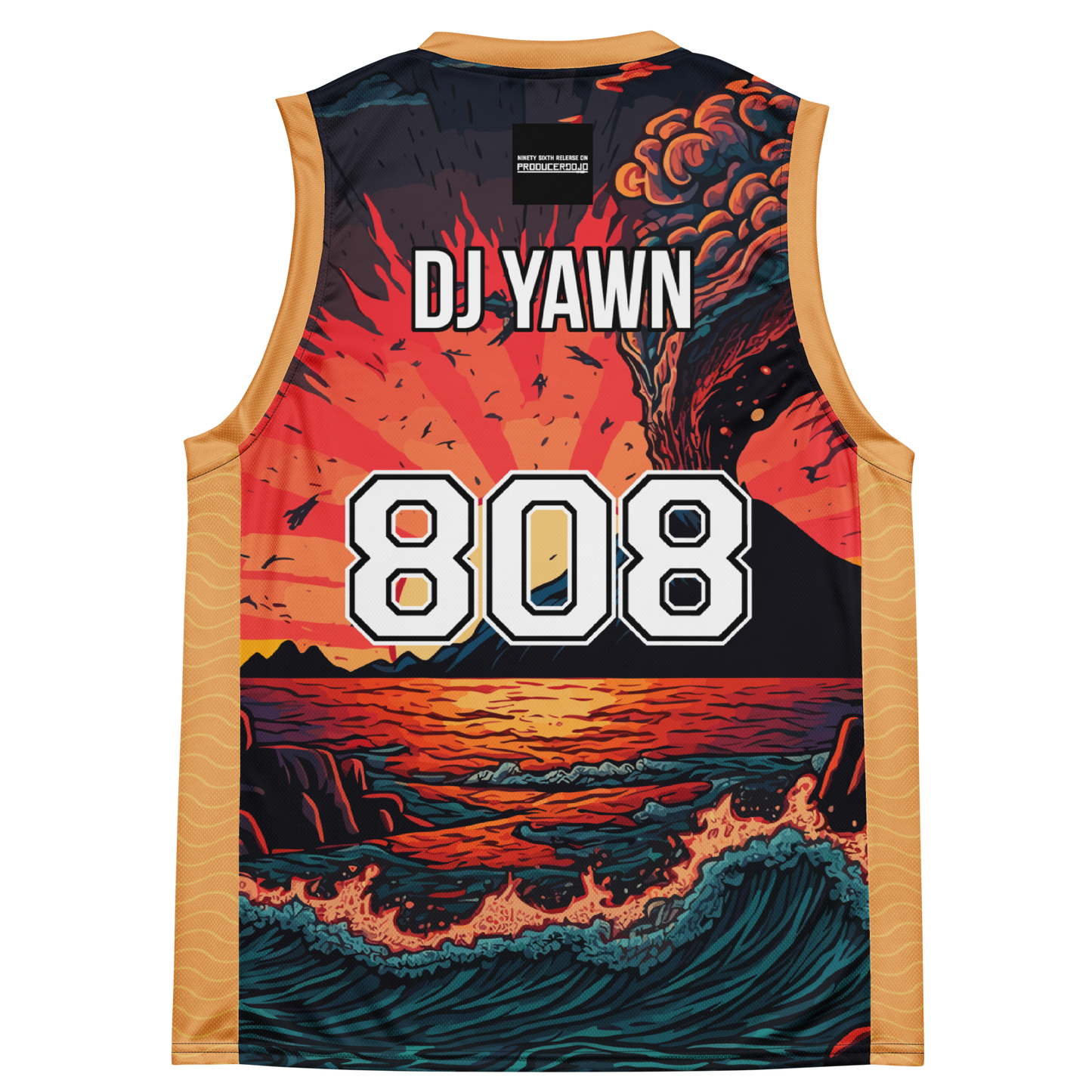 Wave Recycled unisex basketball jersey - DJ YAWN
