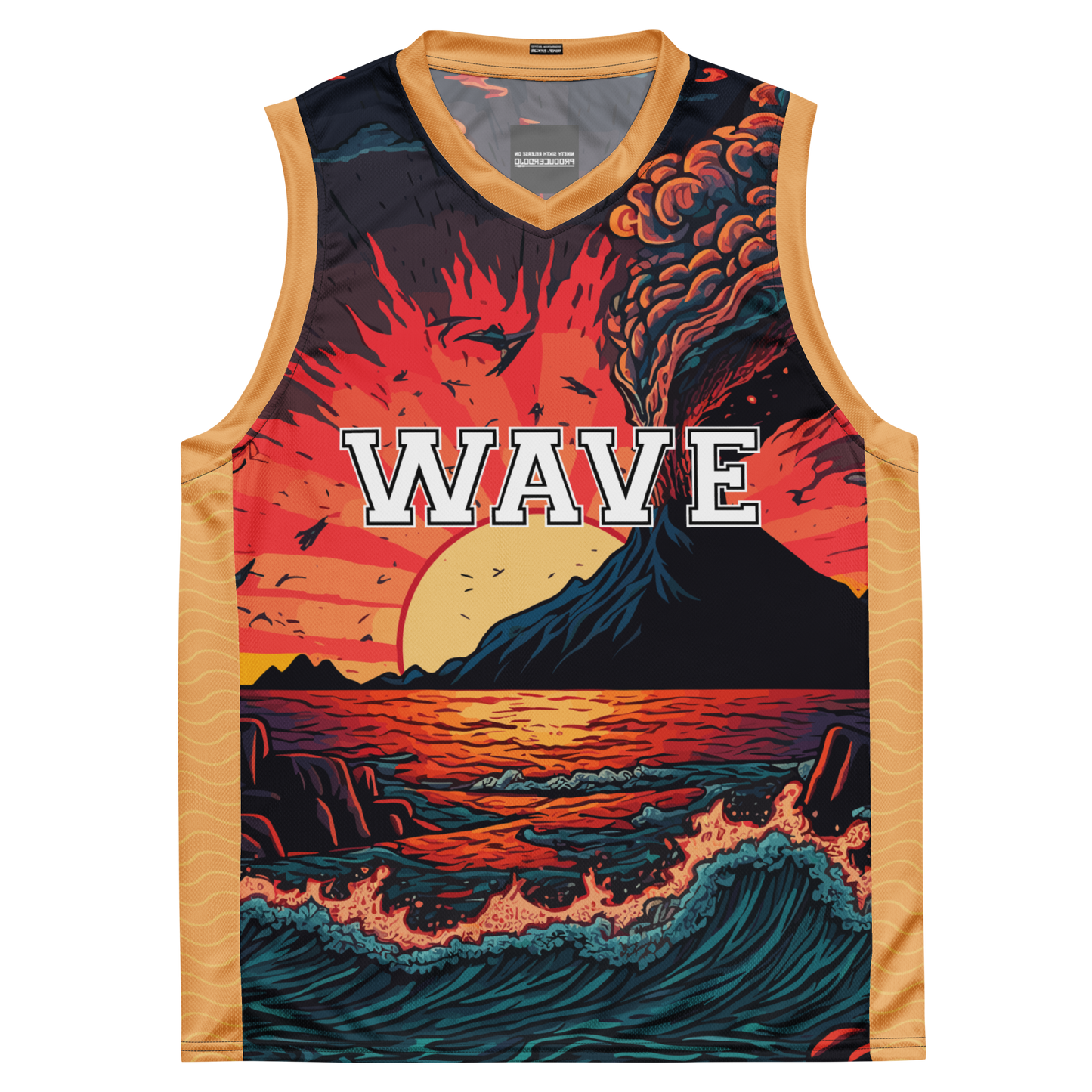 Wave Recycled unisex basketball jersey_Ill.Gates