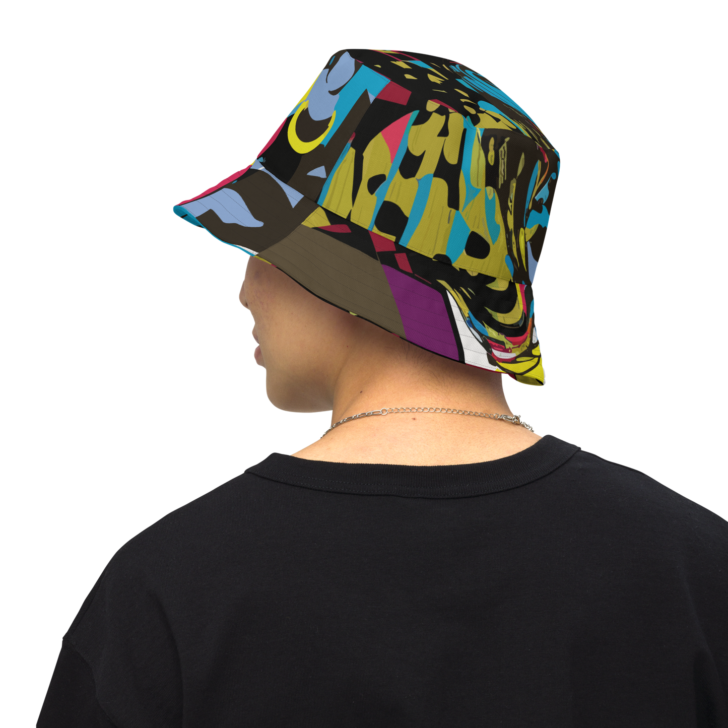 Somebody Reversible bucket hat