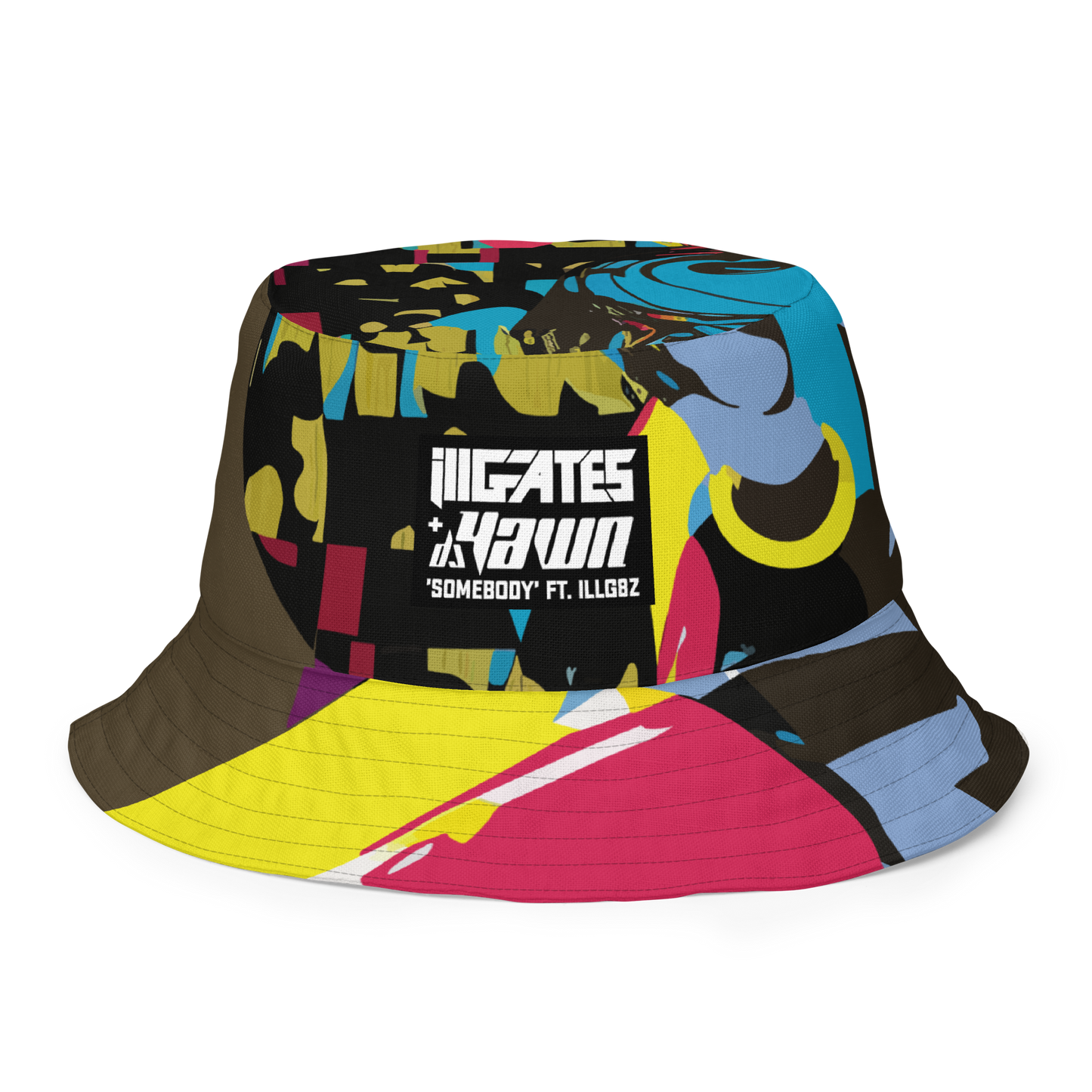 Somebody Reversible bucket hat