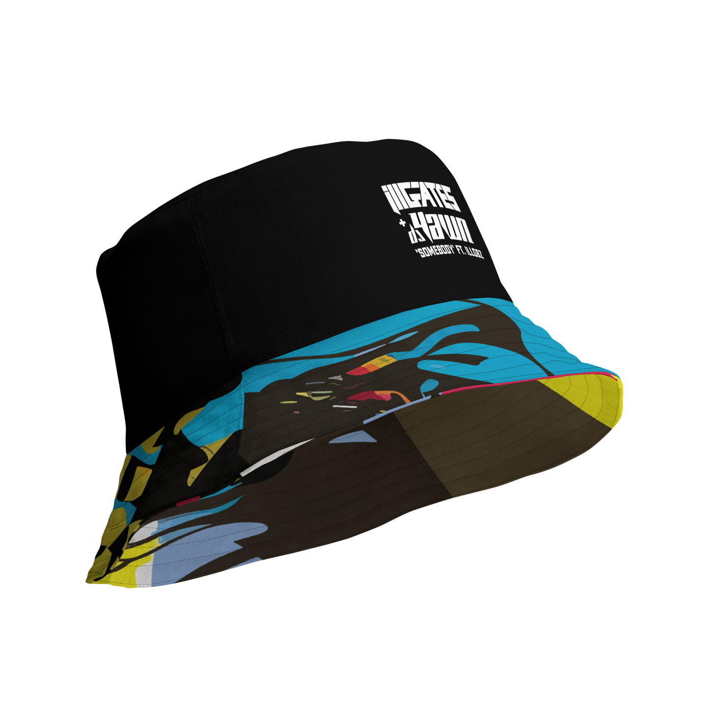 Somebody Reversible bucket hat