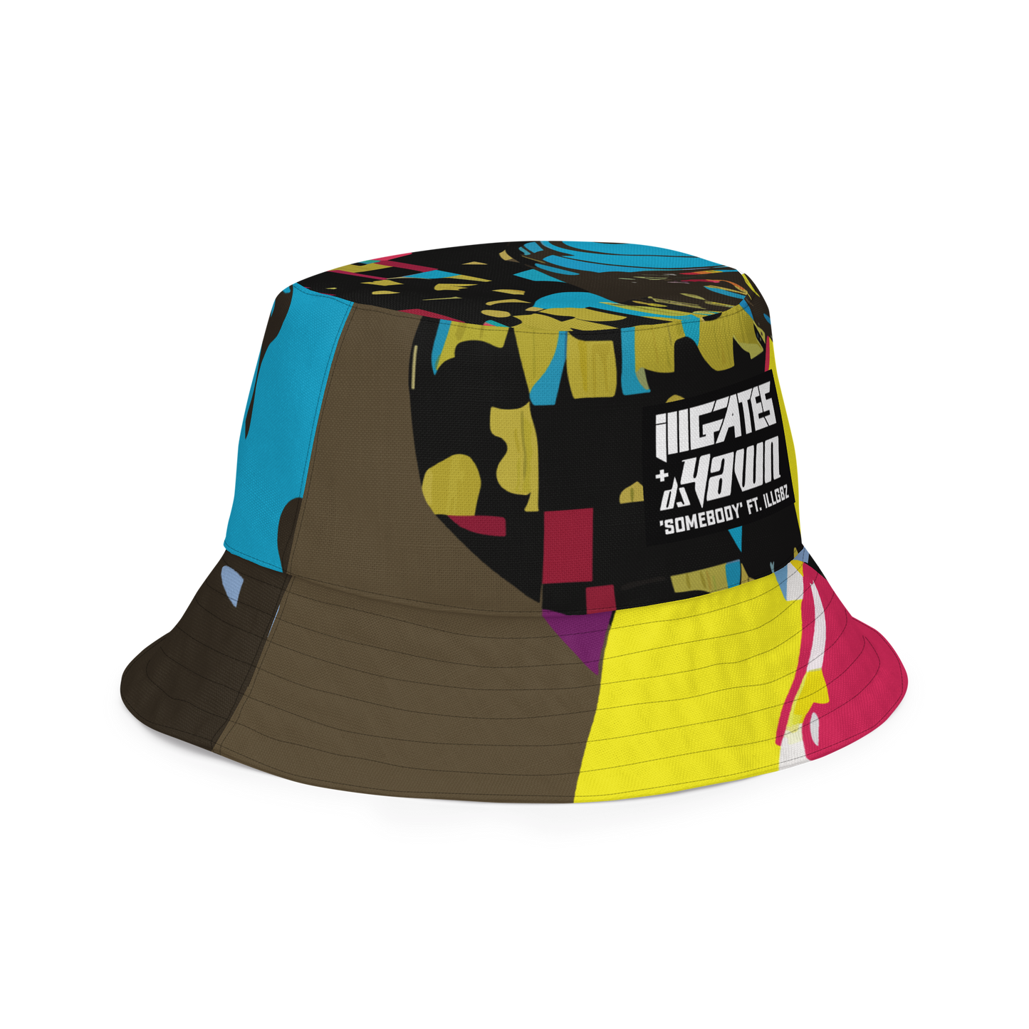 Somebody Reversible bucket hat