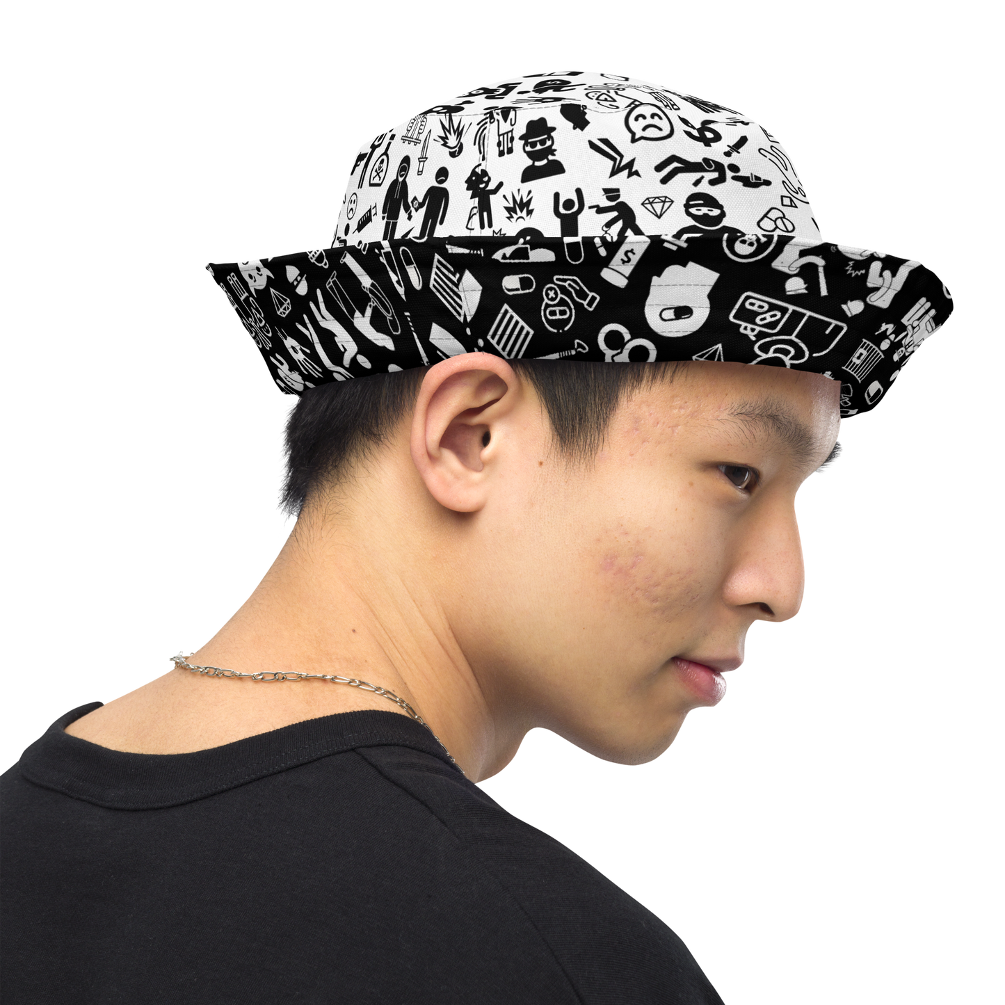 Life of Crime Reversible bucket hat