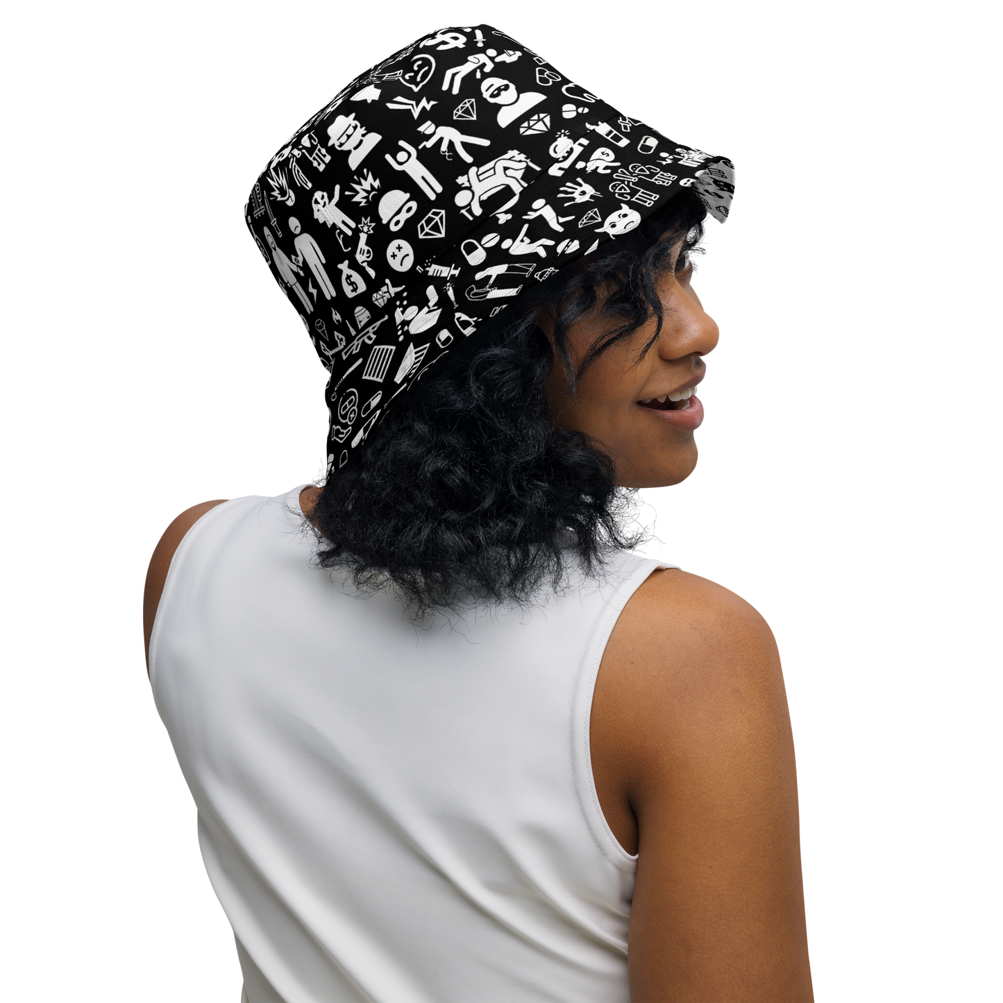 Life of Crime Reversible bucket hat