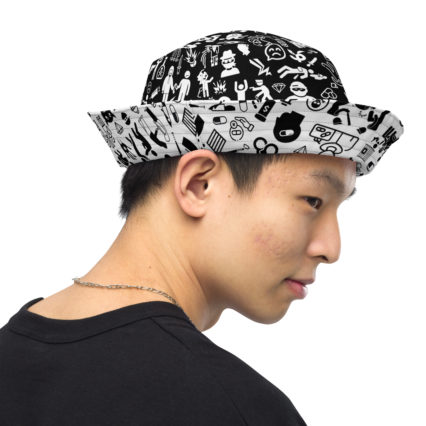 Life of Crime Reversible bucket hat