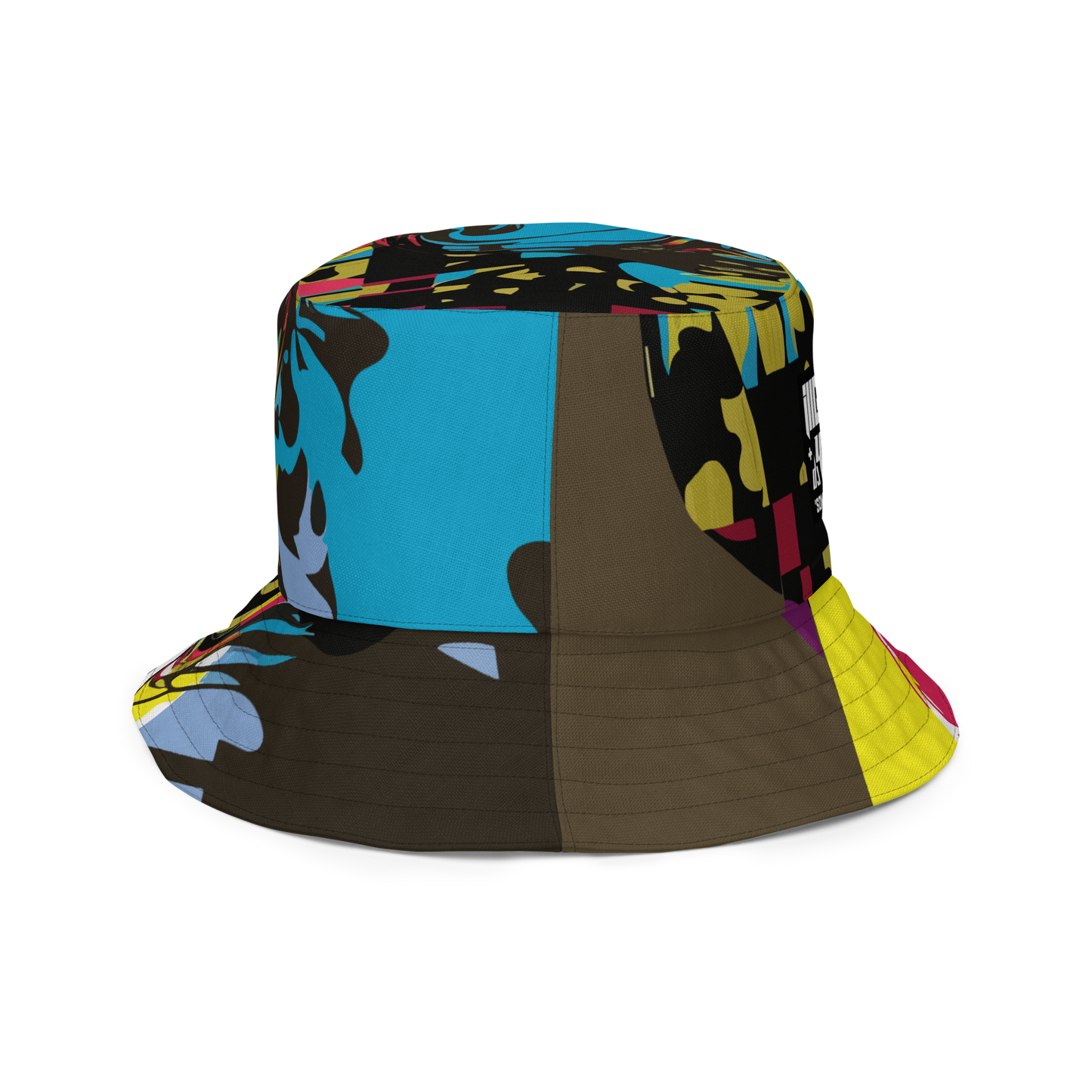 Somebody Reversible bucket hat