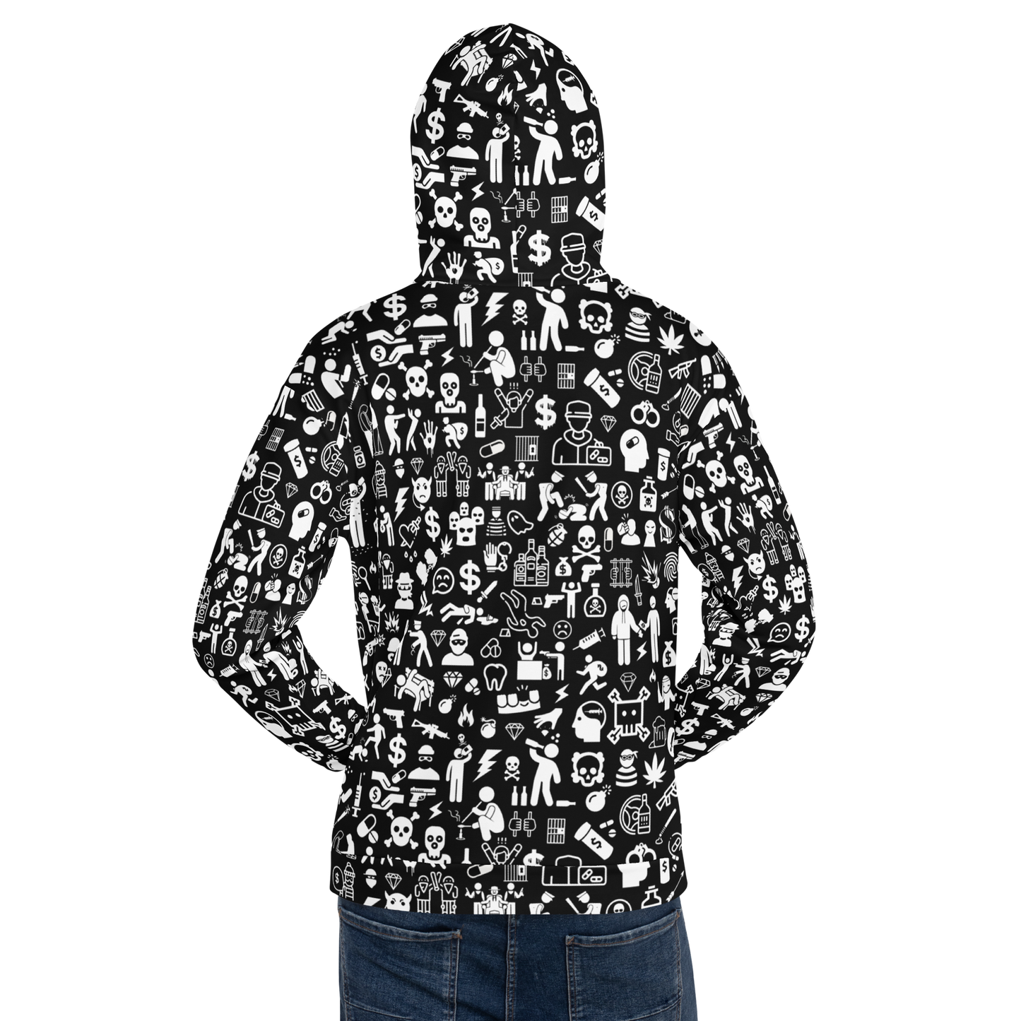 Life of Crime Unisex Hoodie - Black