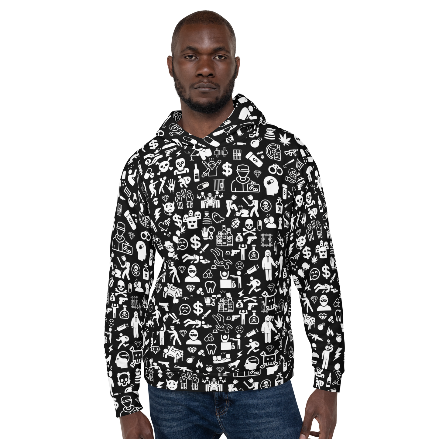Life of Crime Unisex Hoodie - Black