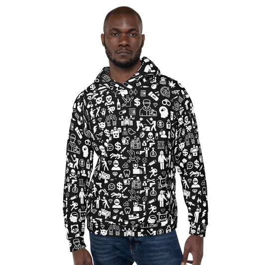 Life of Crime Unisex Hoodie - Black