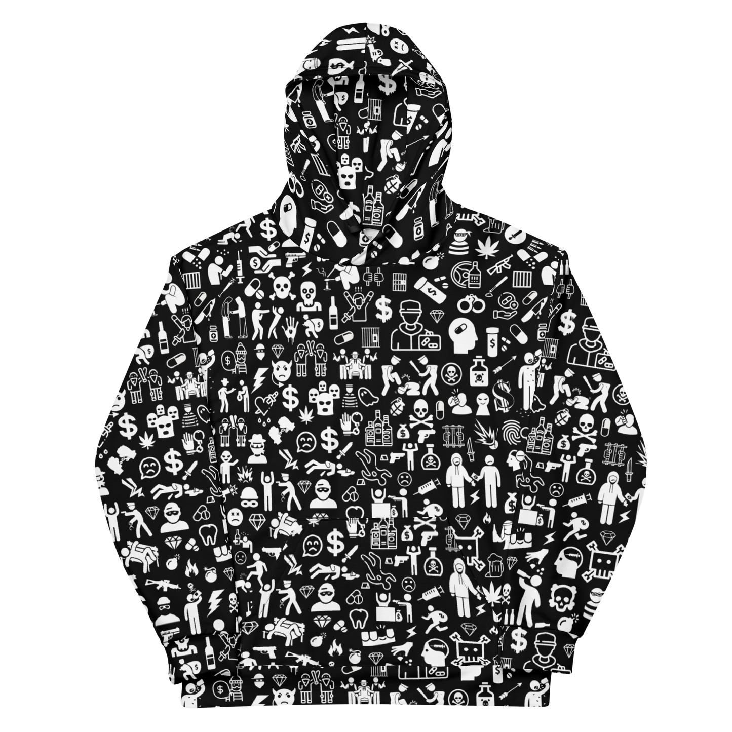 Life of Crime Unisex Hoodie - Black