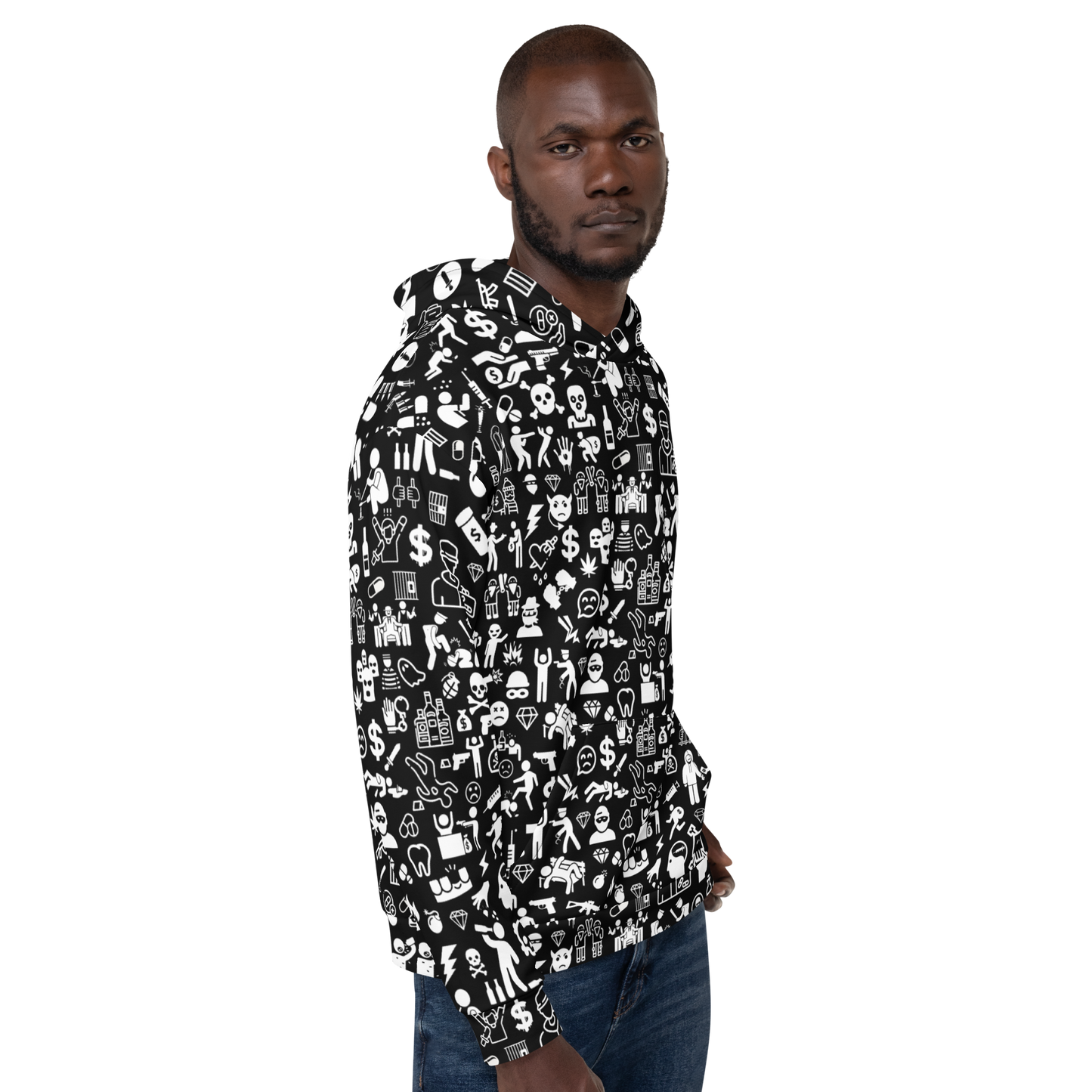 Life of Crime Unisex Hoodie - Black